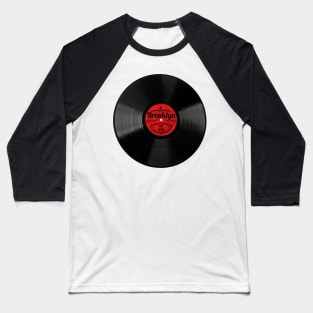 Brookyln Gift Retro Musical Art Vintage Vinyl Record Design Baseball T-Shirt